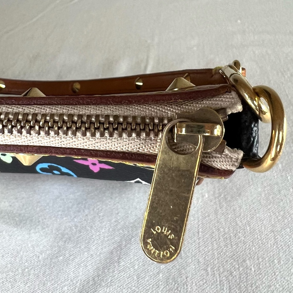 Louis Vuitton Monogram Multicolor Pochette Accessories Black. - Picture 12 of 16